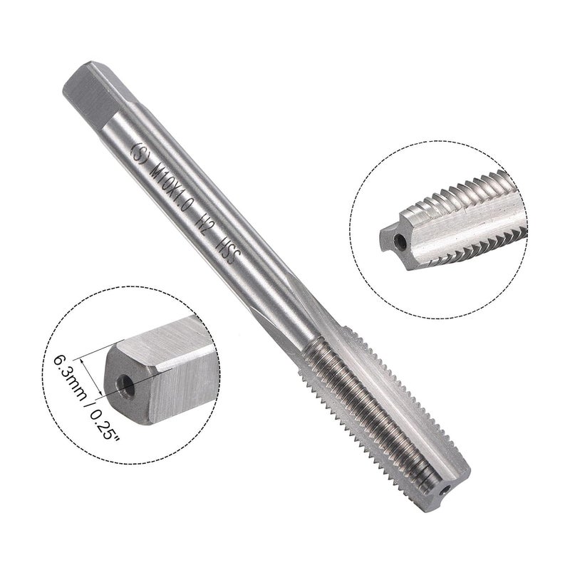 TOP-VIGOR M10 x 1mm Metric Tap and Die Set, Right Hand Machine Thread Tap with Round Threading Die for Making or Repairing Threads on Iron, Copper, Steel and Other Metal Materials - Image 3